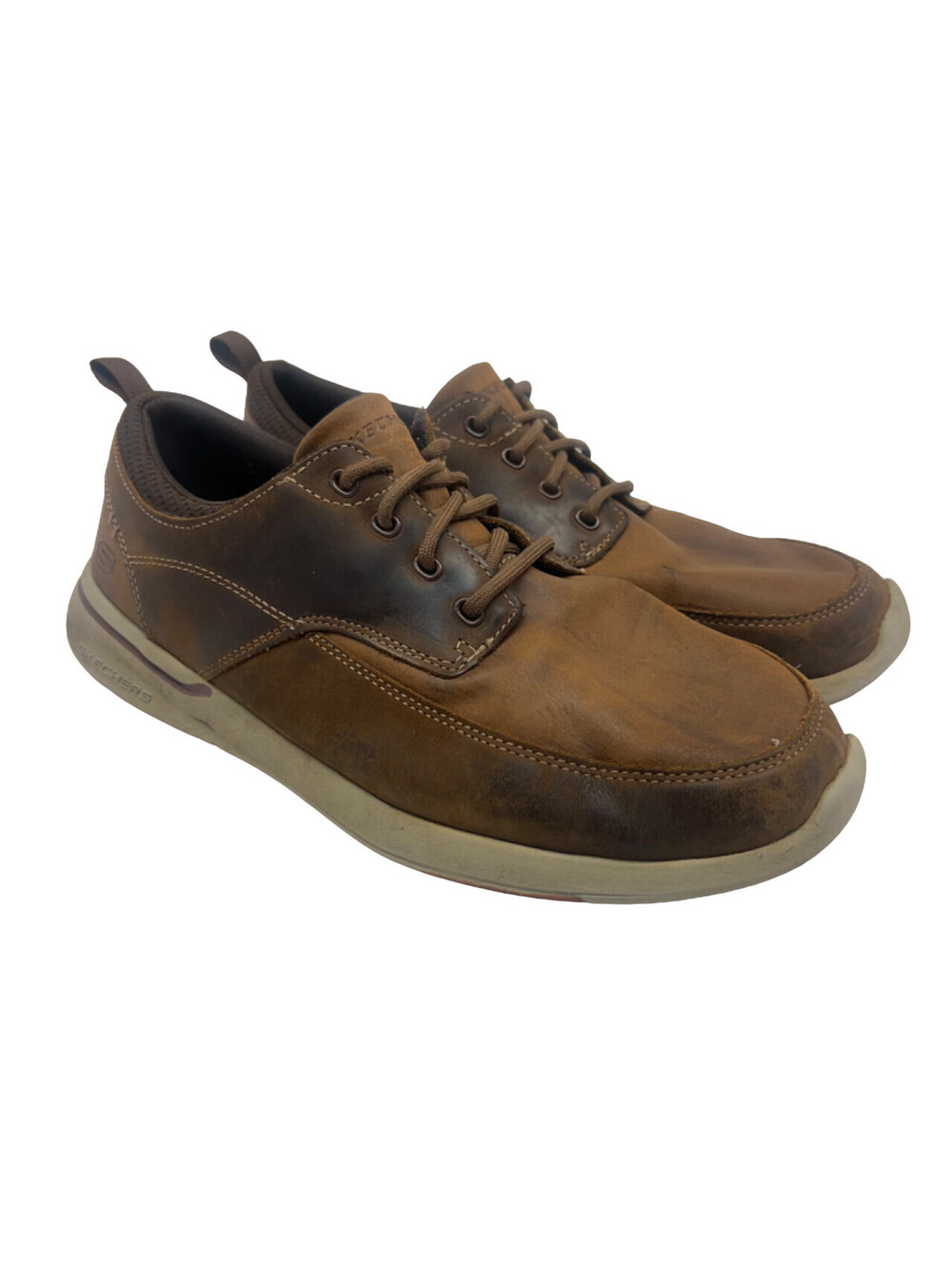 Skechers Men's Relaxed Fit: Elent - Leven Casual Shoes 65727 Chocolate Size 9.5M